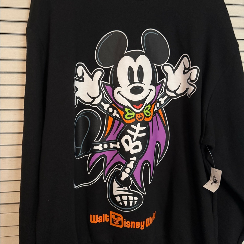 Disney Mickey Mouse Vampire Black Sweatshirt